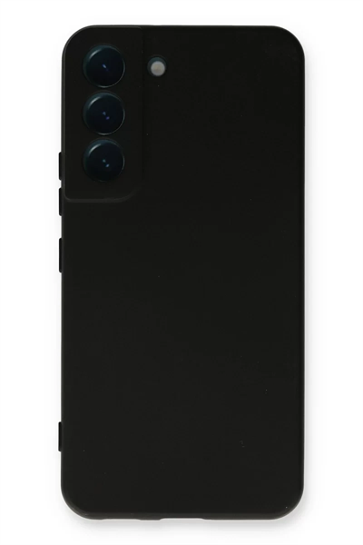 Samsung Galaxy S22 Plus Kılıf Nano içi Kadife Silikon - Siyah