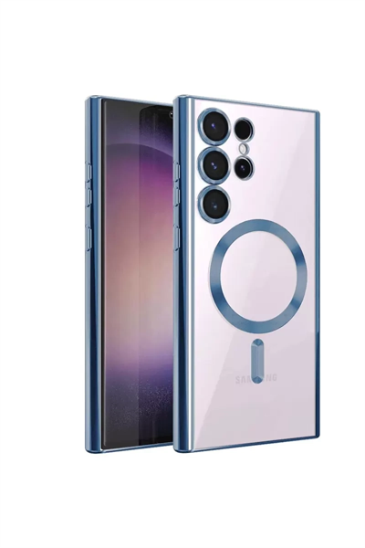 Samsung Galaxy S22 Ultra Kılıf Kross Magneticsafe Kapak - Sierra Blue