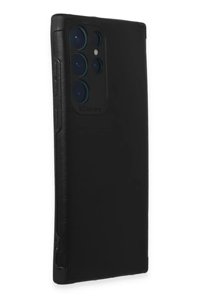 Samsung Galaxy S22 Ultra Kılıf Loop Deri Silikon - Siyah
