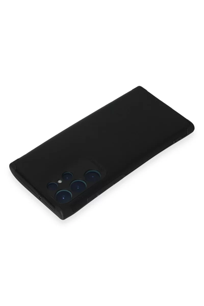 Samsung Galaxy S22 Ultra Kılıf Loop Deri Silikon - Siyah