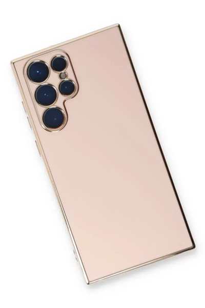 Samsung Galaxy S22 Ultra Kılıf Volet Silikon - Pembe
