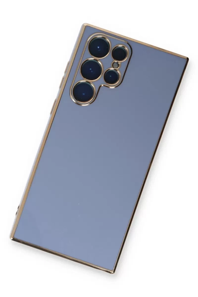 Samsung Galaxy S22 Ultra Kılıf Volet Silikon - Mavi