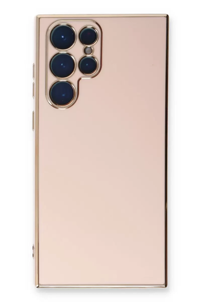 Samsung Galaxy S22 Ultra Kılıf Volet Silikon - Pembe
