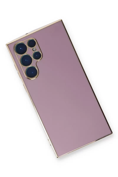 Samsung Galaxy S22 Ultra Kılıf Volet Silikon - Mor