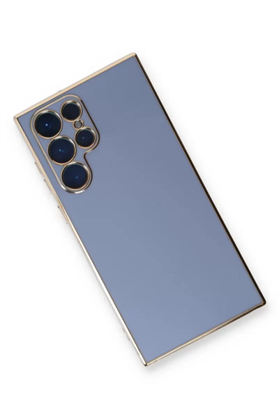 Samsung Galaxy S22 Ultra Kılıf Volet Silikon - Mavi