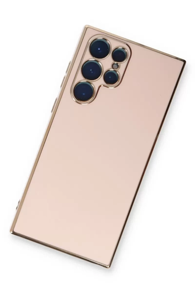 Samsung Galaxy S22 Ultra Kılıf Volet Silikon - Pembe