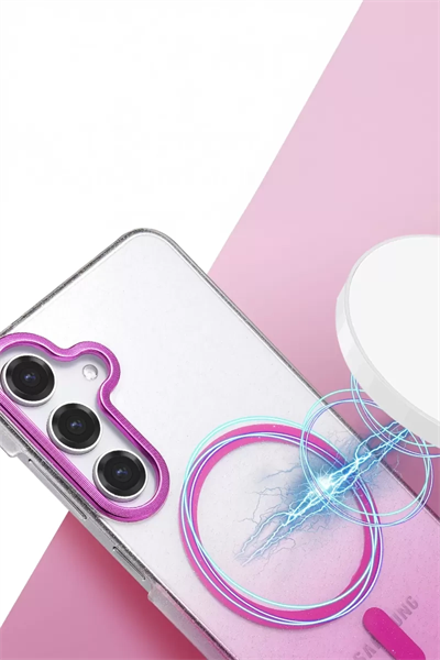 Samsung Galaxy S23 FE Glossy Magsafe Kapak - Siyah