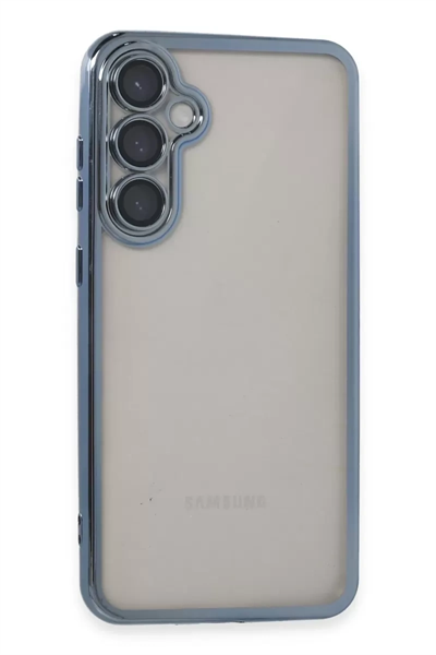 Samsung Galaxy S23 FE Kılıf Lensli Silikon - Açık Mavi