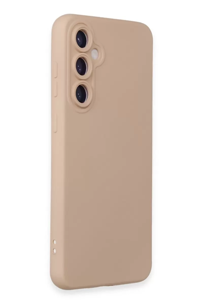 Samsung Galaxy S23 FE Kılıf Nano içi Kadife Silikon - Pudra