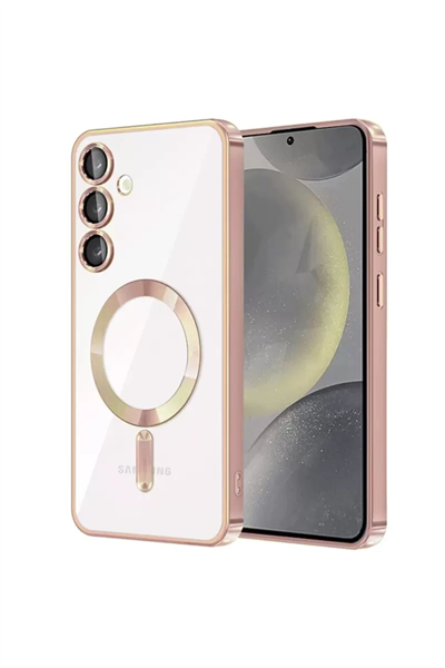 Samsung Galaxy S23 Kılıf Kross Magneticsafe Kapak - Rose