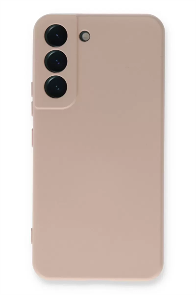 Samsung Galaxy S23 Kılıf Nano içi Kadife Silikon - Pudra