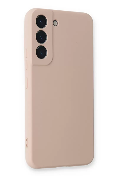 Samsung Galaxy S23 Kılıf Nano içi Kadife Silikon - Pudra