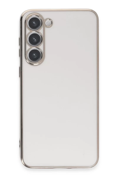 Samsung Galaxy S23 Kılıf Volet Silikon - Beyaz
