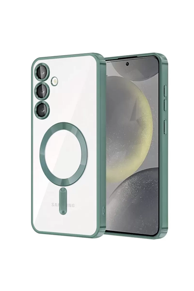 Samsung Galaxy S23 Plus Kılıf Kross Magneticsafe Kapak - Koyu Yeşil