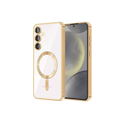 Samsung Galaxy S23 Plus Kılıf Kross Magneticsafe Kapak - Gold