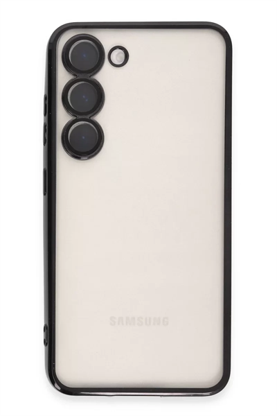 Samsung Galaxy S23 Plus Kılıf Lensli Silikon - Siyah