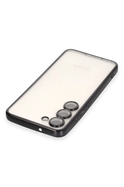 Samsung Galaxy S23 Plus Kılıf Lensli Silikon - Siyah