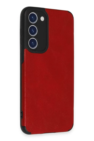 Samsung Galaxy S23 Plus Kılıf Loop Deri Silikon - Kırmızı