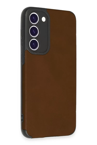 Samsung Galaxy S23 Plus Kılıf Loop Deri Silikon - Kahverengi