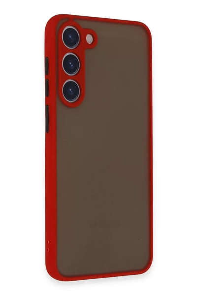 Samsung Galaxy S23 Plus Kılıf Montreal Silikon Kapak - Kırmızı