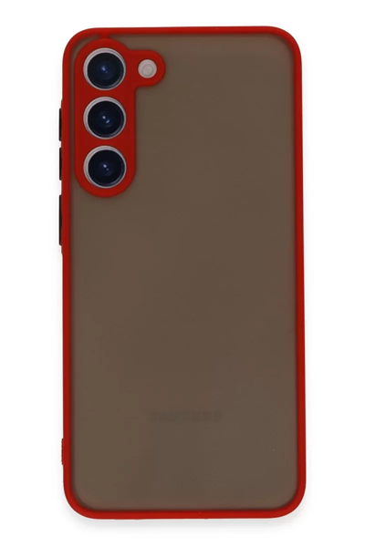 Samsung Galaxy S23 Plus Kılıf Montreal Silikon Kapak - Kırmızı