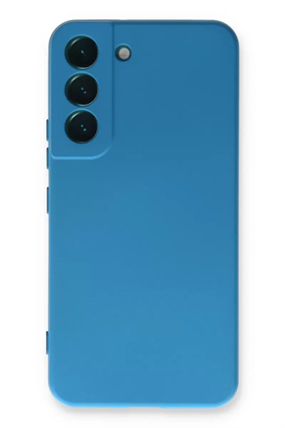Samsung Galaxy S23 Plus Kılıf Nano içi Kadife Silikon - Mavi