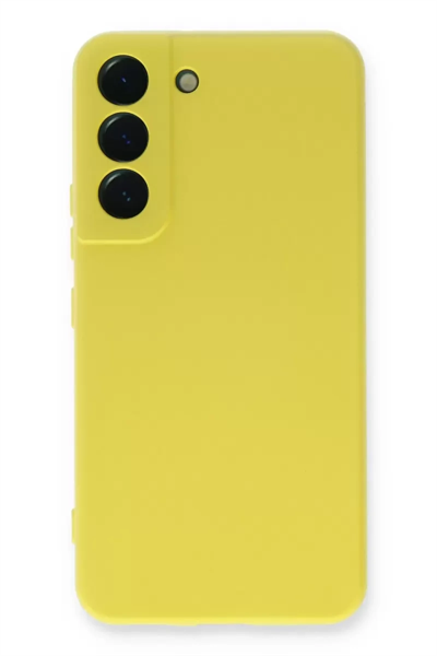 Samsung Galaxy S23 Plus Kılıf Nano içi Kadife Silikon - Sarı