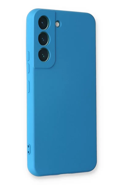 Samsung Galaxy S23 Plus Kılıf Nano içi Kadife Silikon - Mavi