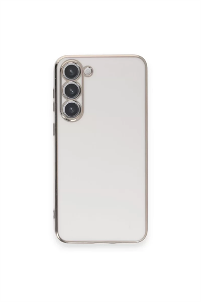 Samsung Galaxy S23 Plus Kılıf Volet Silikon - Beyaz