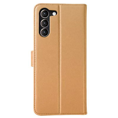 Samsung Galaxy S23 Plus Trend S Plus Kapaklı Kılıf - Gold