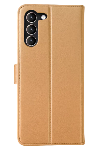 Samsung Galaxy S23 Plus Trend S Plus Kapaklı Kılıf - Gold