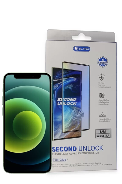 Samsung Galaxy S23 Ultra Durable Full Glue Curved Cam