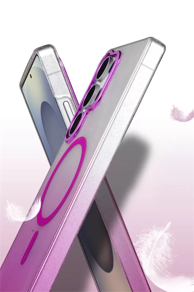 Samsung Galaxy S23 Ultra Glossy Magsafe Kapak - Çöl Titanyum