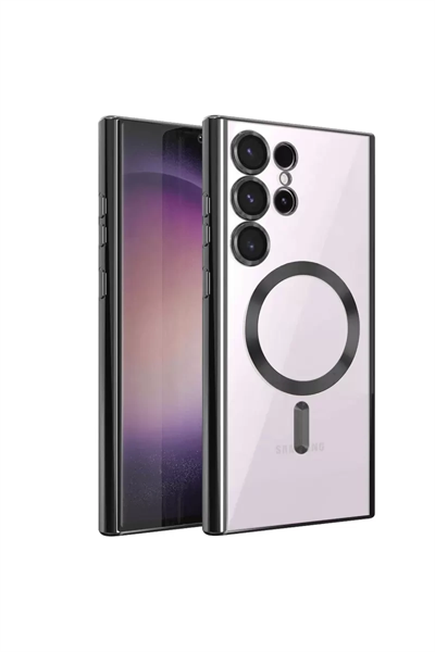 Samsung Galaxy S23 Ultra Kılıf Kross Magneticsafe Kapak - Siyah