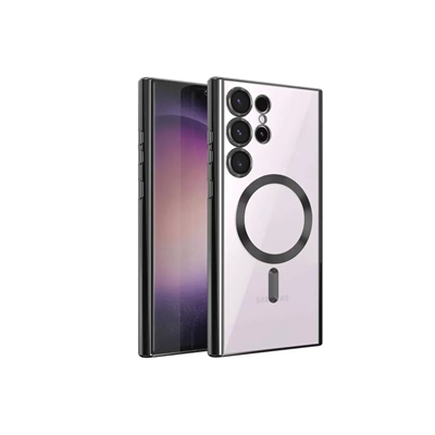 Samsung Galaxy S23 Ultra Kılıf Kross Magneticsafe Kapak - Siyah