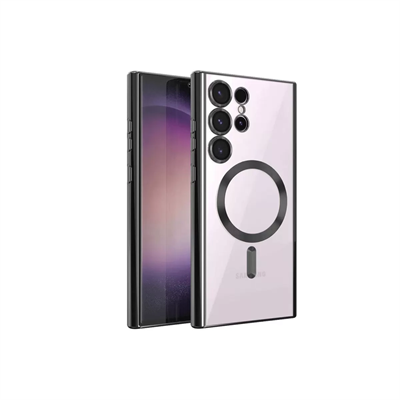 Samsung Galaxy S23 Ultra Kılıf Kross Magneticsafe Kapak - Siyah