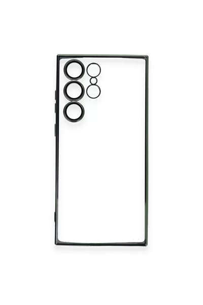 Samsung Galaxy S23 Ultra Kılıf Lensli Silikon - Yeşil