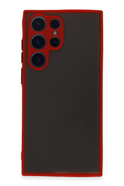 Samsung Galaxy S23 Ultra Kılıf Montreal Silikon Kapak - Kırmızı