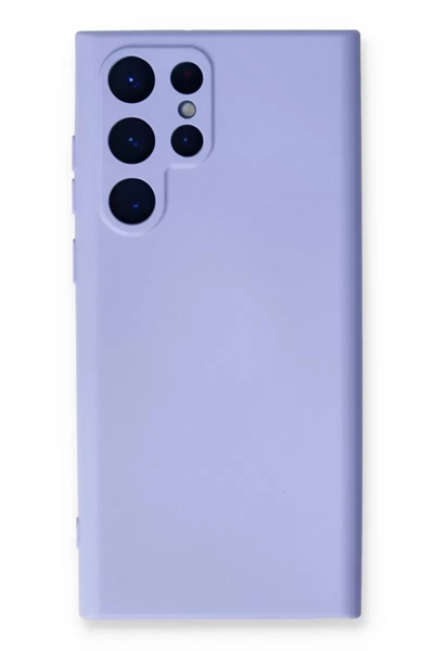 Samsung Galaxy S23 Ultra Kılıf Nano içi Kadife Silikon - Lila