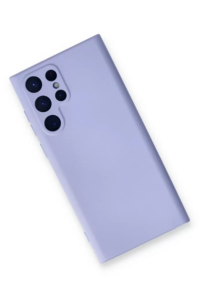 Samsung Galaxy S23 Ultra Kılıf Nano içi Kadife Silikon - Lila