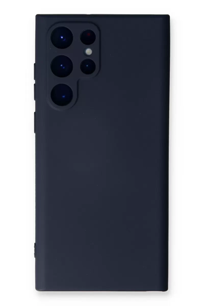 Samsung Galaxy S23 Ultra Kılıf Nano içi Kadife Silikon - Lacivert