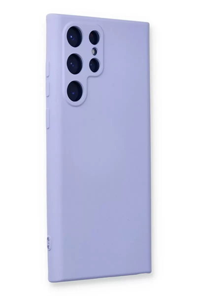 Samsung Galaxy S23 Ultra Kılıf Nano içi Kadife Silikon - Lila