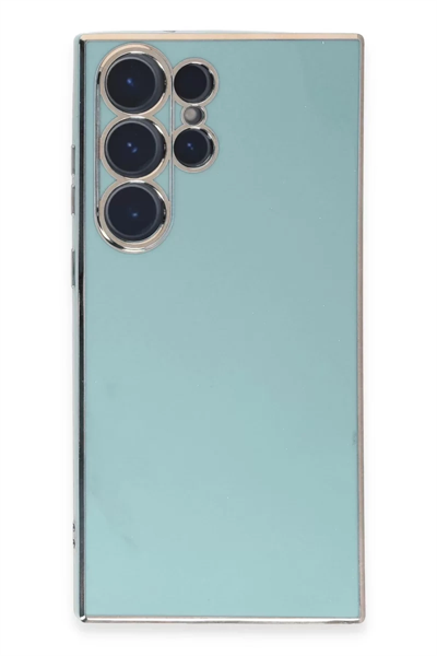 Samsung Galaxy S23 Ultra Kılıf Volet Silikon - Açık Yeşil