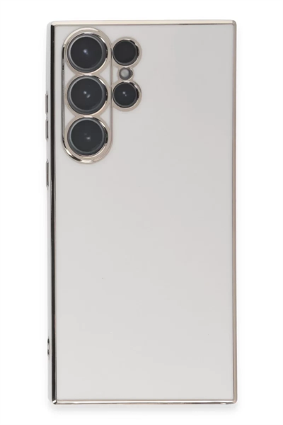 Samsung Galaxy S23 Ultra Kılıf Volet Silikon - Beyaz