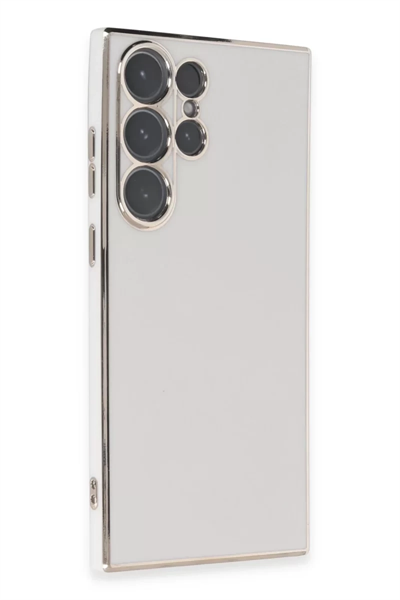 Samsung Galaxy S23 Ultra Kılıf Volet Silikon - Beyaz