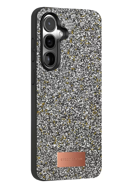 Samsung Galaxy S24 FE Bright Simli Kapak - Gold