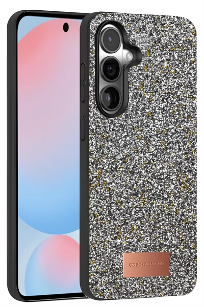 Samsung Galaxy S24 FE Bright Simli Kapak - Gold
