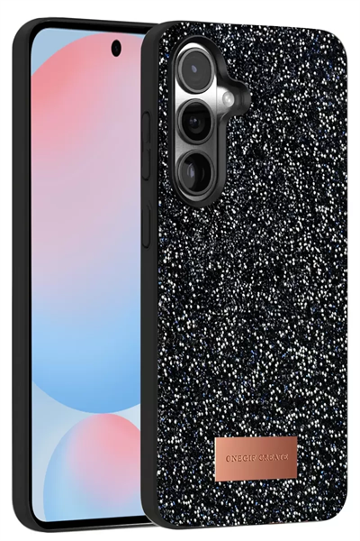 Samsung Galaxy S24 FE Bright Simli Kapak - Siyah