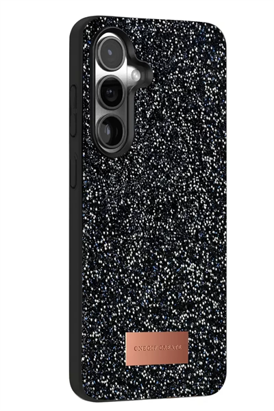 Samsung Galaxy S24 FE Bright Simli Kapak - Siyah
