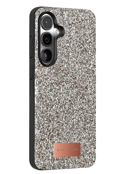 Samsung Galaxy S24 FE Bright Simli Kapak - Gümüş